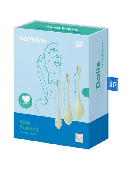 SATISFYER - YONI POWER 2 KIT DE ENTRENAMIENTO VERDE 