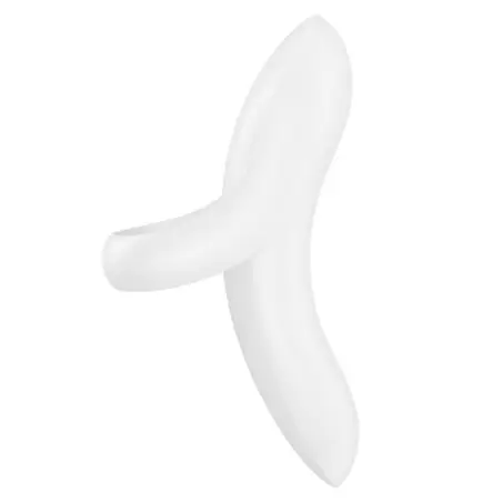 Bold Lover Dedal Vibrador Blanco - 12 Modos | Satisfyer