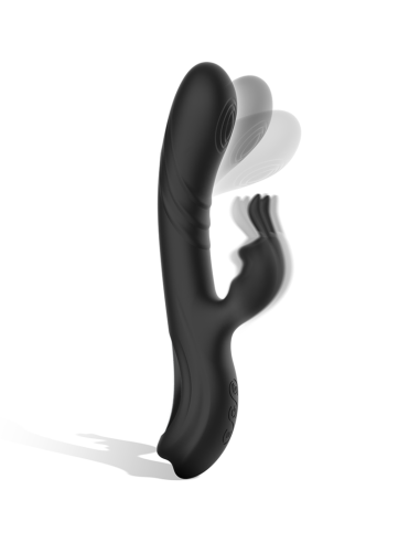 BLACK&SILVER - JAMIE VIBRADOR RABBIT EFECTO WAVE 