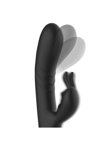 BLACK&SILVER - JAMIE VIBRADOR RABBIT EFECTO WAVE 