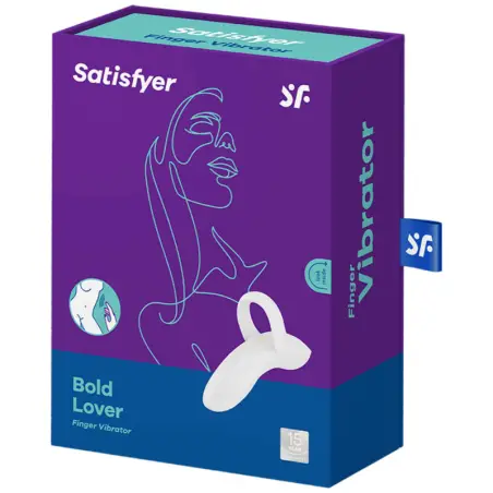 Bold Lover Dedal Vibrador Blanco - 12 Modos | Satisfyer
