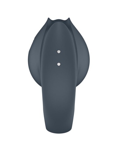 SATISFYER - PERFECT PAIR 2 MULTIVIBRADOR 2 EN 1 ANILLO PARA PENE & ESTIMULADOR DE DEDO GRIS 
