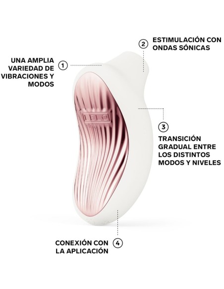 LELO - SONA 3 MASAJEADOR SÓNICO DE CLÍTORIS BLANCO 
