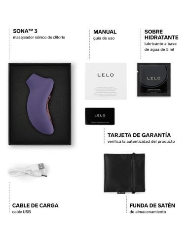 LELO - SONA 3 MASAJEADOR SÓNICO DE CLÍTORIS MORADO 
