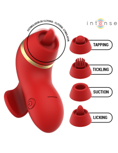 INTENSE - PATTY ESTIMULADOR CON 4 CABEZALES, SUCCIÓN, TAPPING, TICKLING Y LICKING 2