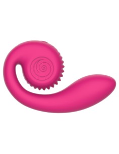 SNAIL VIBE - GIZI LITE VIBRADOR DUAL PUNTO G Y CLÍTORIS ROSA