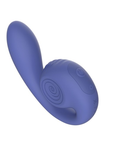 SNAIL VIBE - GIZI LITE VIBRADOR DUAL PUNTO G Y CLÍTORIS MORADO 