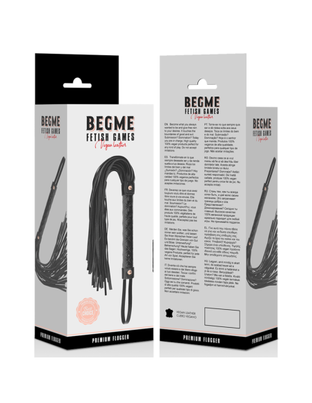BEGME - BLACK EDITION LÁTIGO CUERO VEGANO 