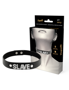 COQUETTE CHIC DESIRE - CHOKER CUERO VEGANO SLAVE
