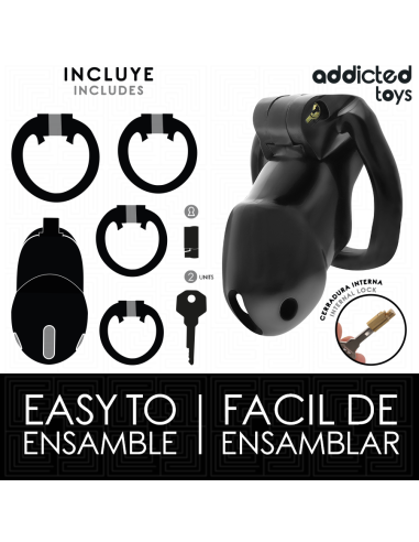 ADDICTED TOYS LOCKED - MINDNIGHT CELL JAULA PARA PENE TALLA M 