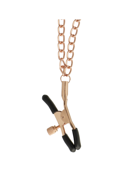 BEGME - BLACK EDITION PINZAS PEZONES CON CADENA 