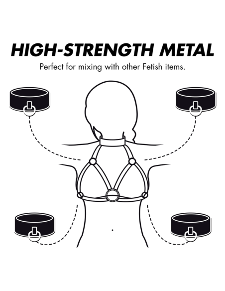 FETISH SUBMISSIVE BONDAGE - ARNÉS AJUSTABLE PECHO 