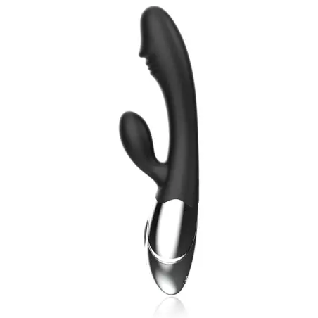 Kaleb Vibrador Rabbit Silicon Milti Funcion | Black&silver