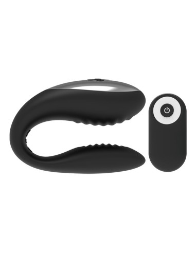 BRILLY GLAM - WE LOVE VIBRADOR PARA PAREJAS CONTROL REMOTO NEGRO 