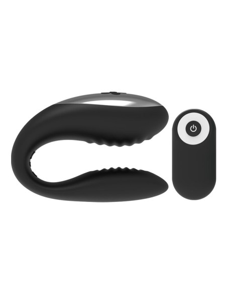 BRILLY GLAM - WE LOVE VIBRADOR PARA PAREJAS CONTROL REMOTO NEGRO 