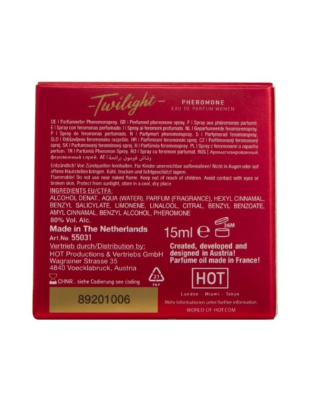 HOT - TWILIGHT PERFUME CON FEROMONAS MUJER 15 ML 