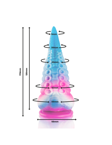 EPIC - PHORCYS DILDO TENTÁCULO AZUL TAMAÑO PEQUEÑO Dildos sin Vibración
