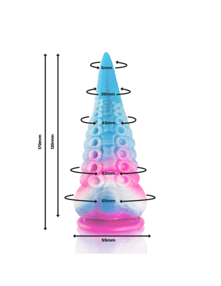 EPIC - PHORCYS DILDO TENTÁCULO AZUL TAMAÑO PEQUEÑO Dildos sin Vibración