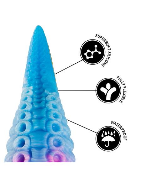 EPIC - PHORCYS DILDO TENTÁCULO AZUL TAMAÑO PEQUEÑO Dildos sin Vibración