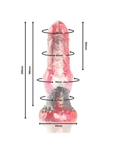 EPIC - HELIOS DILDO CON TESTÍCULOS CALOR Y ÉXTASIS Dildos sin Vibración