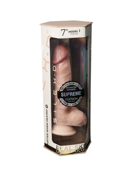 SILEXD - PENE REALÍSTICO SILICONA PREMIUM TERMOREACTIVO 17.8 CM Penes realísticos