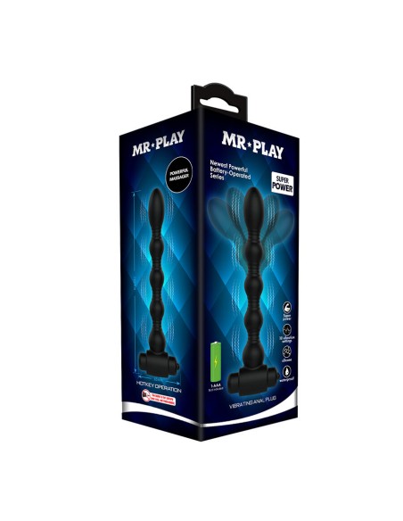 MR PLAY - MASAJEADOR PLUG ANAL CON VIBRACIÓN Plugs Anales