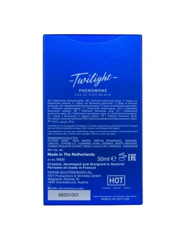 HOT - TWILIGHT PERFUME CON FEROMONAS HOMBRE 50 ML Perfumes Feromonas Masculinas