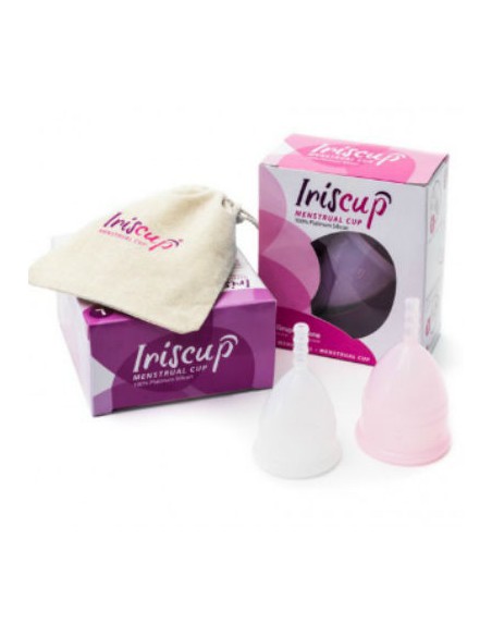 IRISCUP - COPA MESTRUAL ROSA GRANDE + BOLSA ESTERILIZADORA GRATIS Copas vaginales