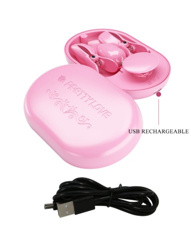 PRETTY LOVE - SURPRISE BOX PINZAS ELECTRO ESTIMULACION ROSA Electro estimulación