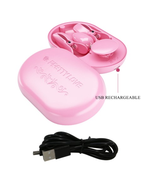 PRETTY LOVE - SURPRISE BOX PINZAS ELECTRO ESTIMULACION ROSA Electro estimulación