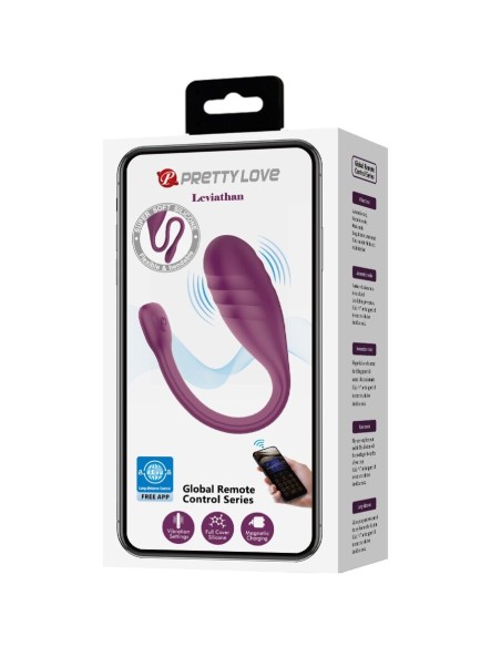 PRETTY LOVE - LEVIATHAN VIBRADOR CONTROLADO POR APP MORADO Vibradores con APP
