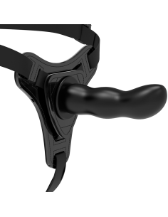 FETISH SUBMISSIVE HARNESS - SILICONA NEGRO G-SPOT 16 CM