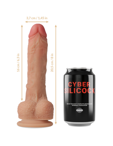 CYBER SILICOCK - ARNÉS SILICONA LIQUIDA CONNOR 20.5 CM -O- 3.7 CM Arneses sin Vibración