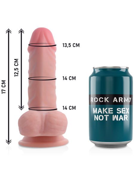 ROCKARMY - ARNES + DUAL DENSITY PANZER DILDO REALISTA 17 CM -O- 4.46 CM Penes realísticos