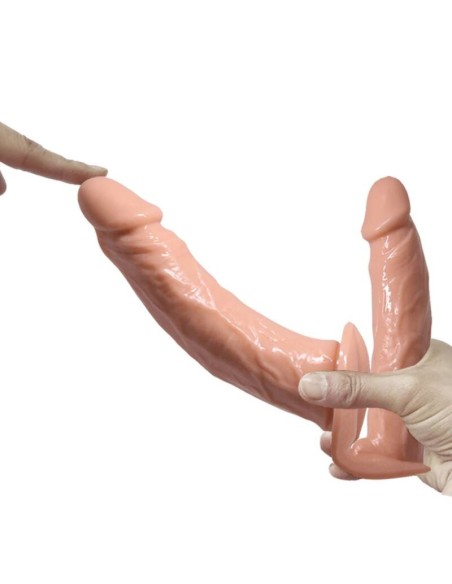 BAILE - ULTRA PASSIONATE HARNESS DOBLES DILDOS CON ARNÉS Arneses sin Vibración