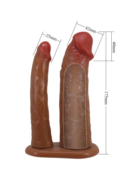 PRETTY LOVE - KEAVEN HARNESS BRIEFS UNIVERSAL & COMFORTABLE DOBLE DILDO Penes dobles