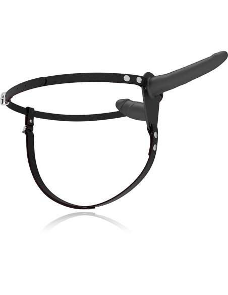 FETISH SUBMISSIVE HARNESS - DOBLE PENETRACIÓN VIBRADOR NEGRO Arneses Dobles