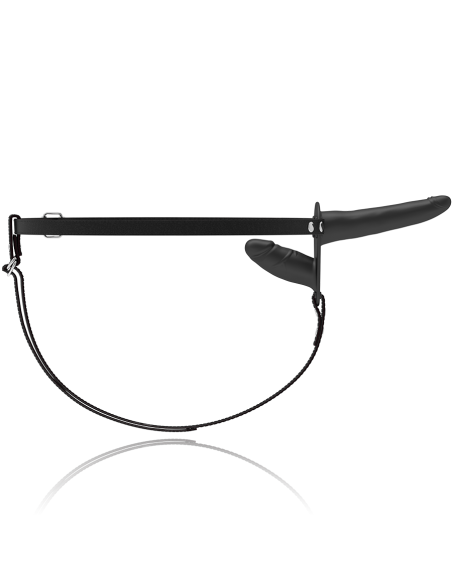 FETISH SUBMISSIVE HARNESS - DOBLE PENETRACIÓN VIBRADOR NEGRO Arneses Dobles