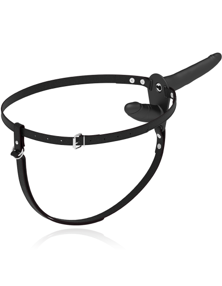 FETISH SUBMISSIVE HARNESS - DOBLE PENETRACIÓN VIBRADOR NEGRO Arneses Dobles