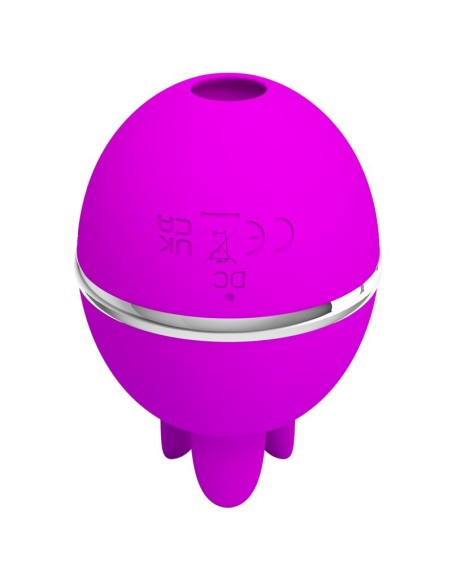 PRETTY LOVE - VIBRADOR DE SILICONA REDONDO GEMINI BALL MORADO Vibradores Lay-on Clítoris