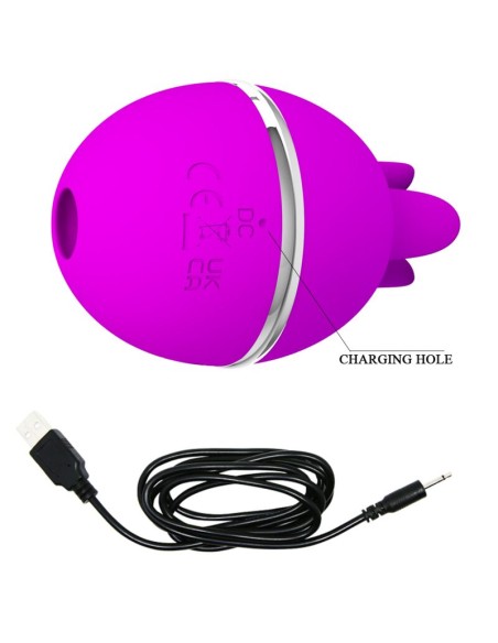 PRETTY LOVE - VIBRADOR DE SILICONA REDONDO GEMINI BALL MORADO Vibradores Lay-on Clítoris