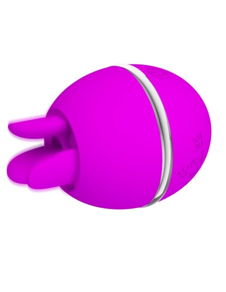 PRETTY LOVE - VIBRADOR DE SILICONA REDONDO GEMINI BALL MORADO Vibradores Lay-on Clítoris