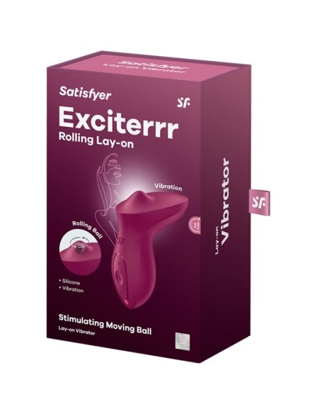 SATISFYER - EXCITERRR VIBRADOR LAY-ON CLÍTORIS FUCSIA Vibradores Lay-on Clítoris