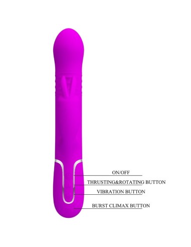 PRETTY LOVE - VIBRADOR COALE RABBIT PERLAS VIOLETA Vibradores Punto G