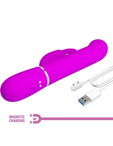 PRETTY LOVE - VIBRADOR COALE RABBIT PERLAS VIOLETA Vibradores Punto G