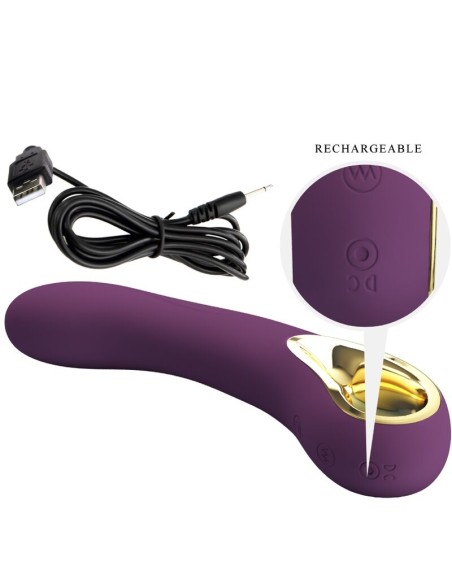 PRETTY LOVE - ETHAN VIBRADOR RECARGABLE LILA Vibradores Punto G