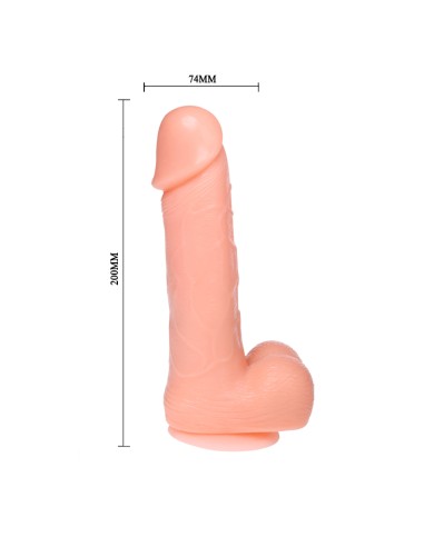 BAILE - DONG DILDO REALÍSTICO VIBRACIÓN Y ROTACIÓN 20 CM Vibradores control remoto