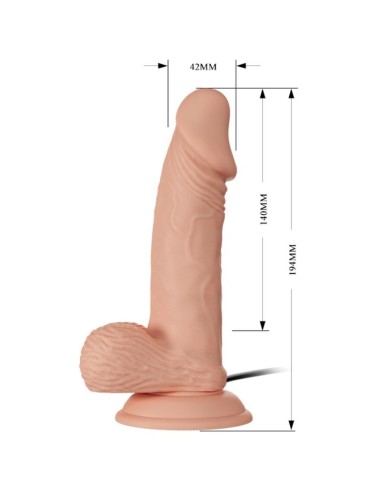BAILE - BEAUTIFUL ENCOUNTER ZEBULON VIBRACIÓN 19.4 CM NATURAL Vibradores Realísticos