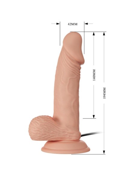 BAILE - BEAUTIFUL ENCOUNTER ZEBULON VIBRACIÓN 19.4 CM NATURAL Vibradores Realísticos