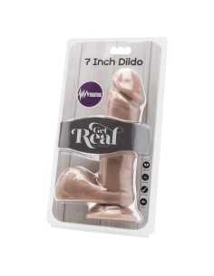 GET REAL - DILDO 18 CM CON TESTÍCULOS VIBRADOR NATURAL 2